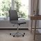 Flash Furniture Gray Mid-Back Armless LeatherSoft Office Chair GO-21111-GY-GG - alternate 1